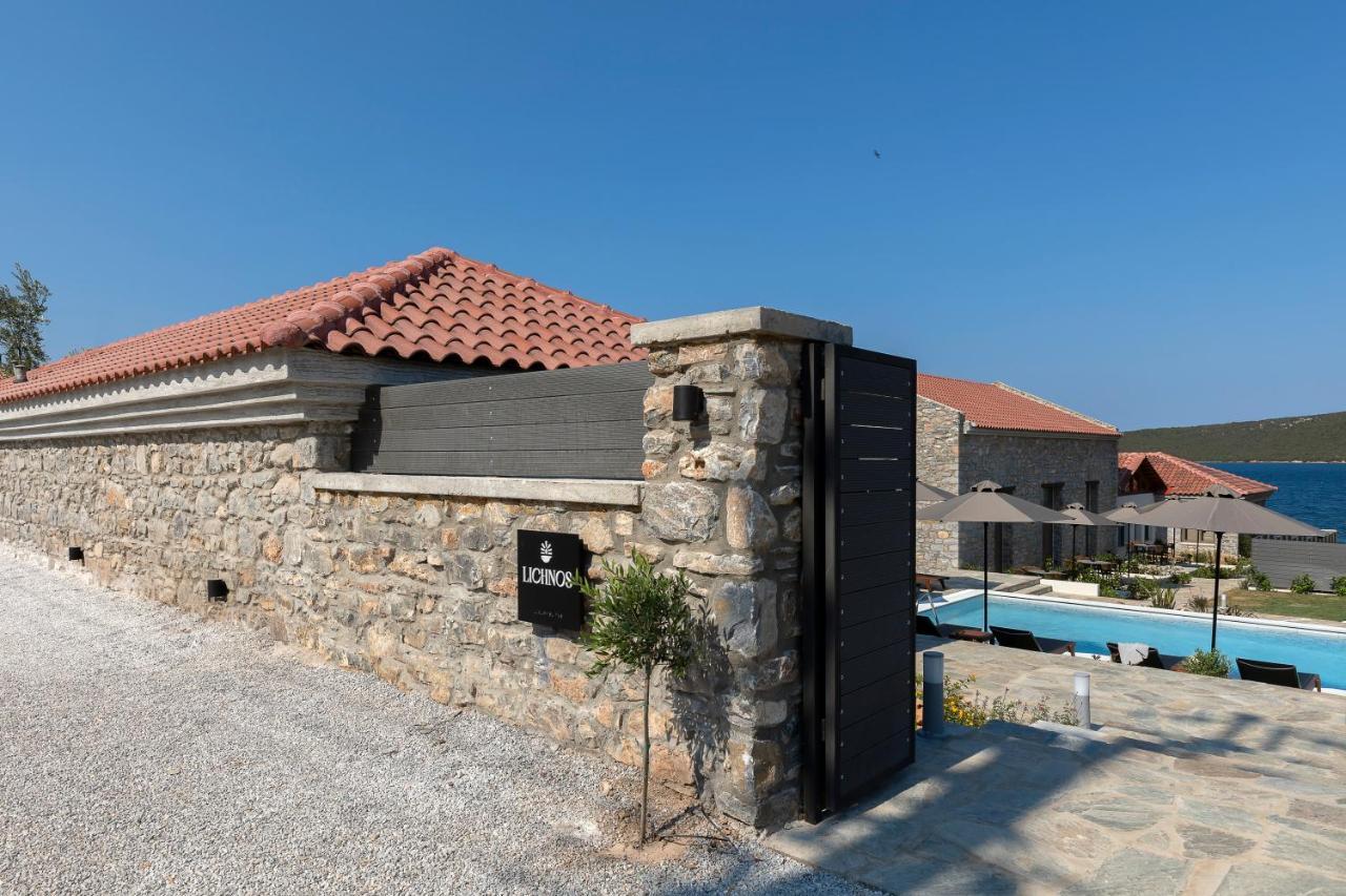 Lichnos Luxury Suites Sourpi Bagian luar foto
