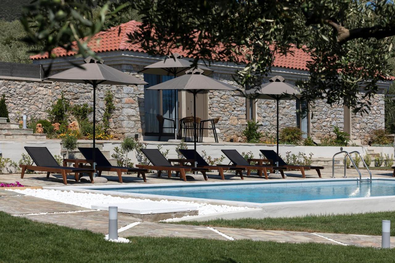 Lichnos Luxury Suites Sourpi Bagian luar foto
